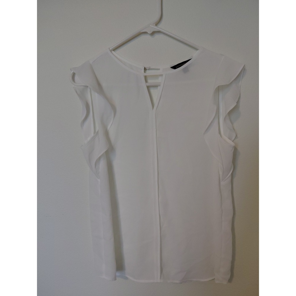 Banana Republic Women's Size Small Blouse White Casual Business